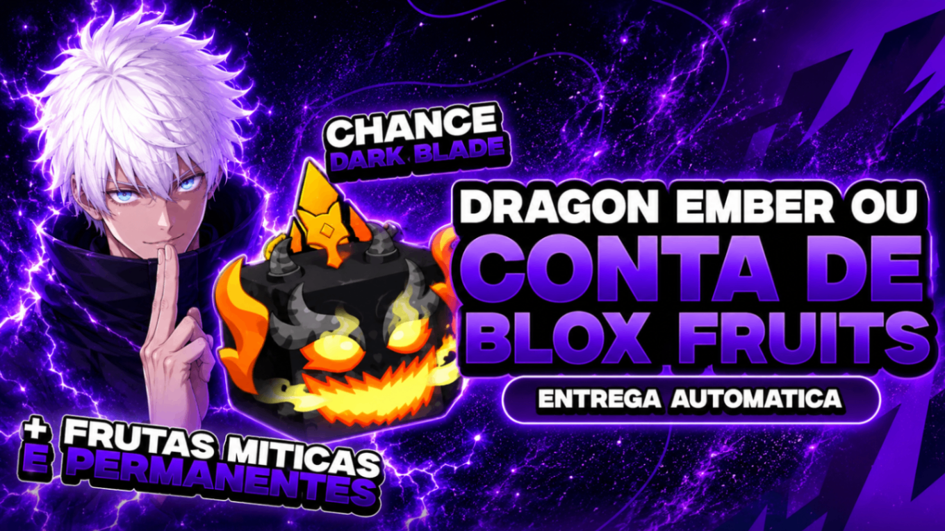 DRAGON EMBER OU CONTA DE BLOX FRUITS GARANTIDA